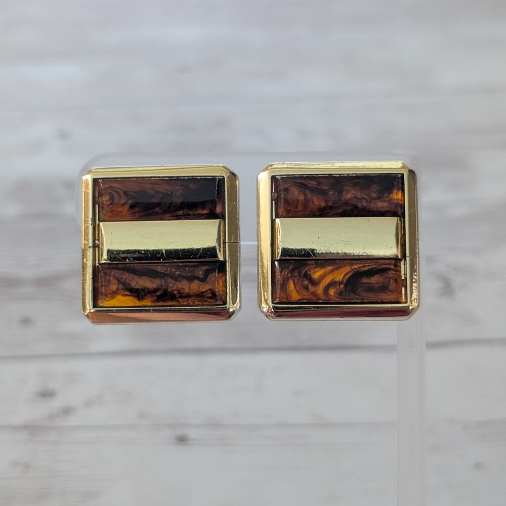 Vintage Clip On Earrings Large Unusual Retro Statement